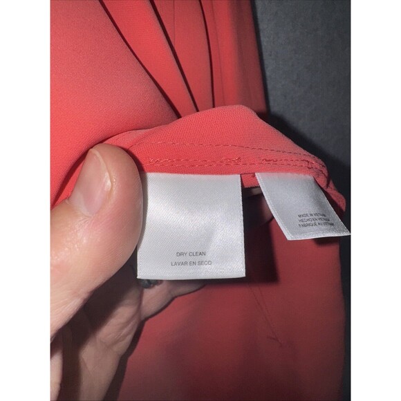 ANNE KLEIN Women's XL Long Drape Open Front Cardigan/Jacket Orange/Coral NWT‎ - Picture 8 of 16